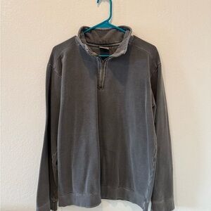 Comfort Colors Men's Gray Half-Zip Sweatshirt